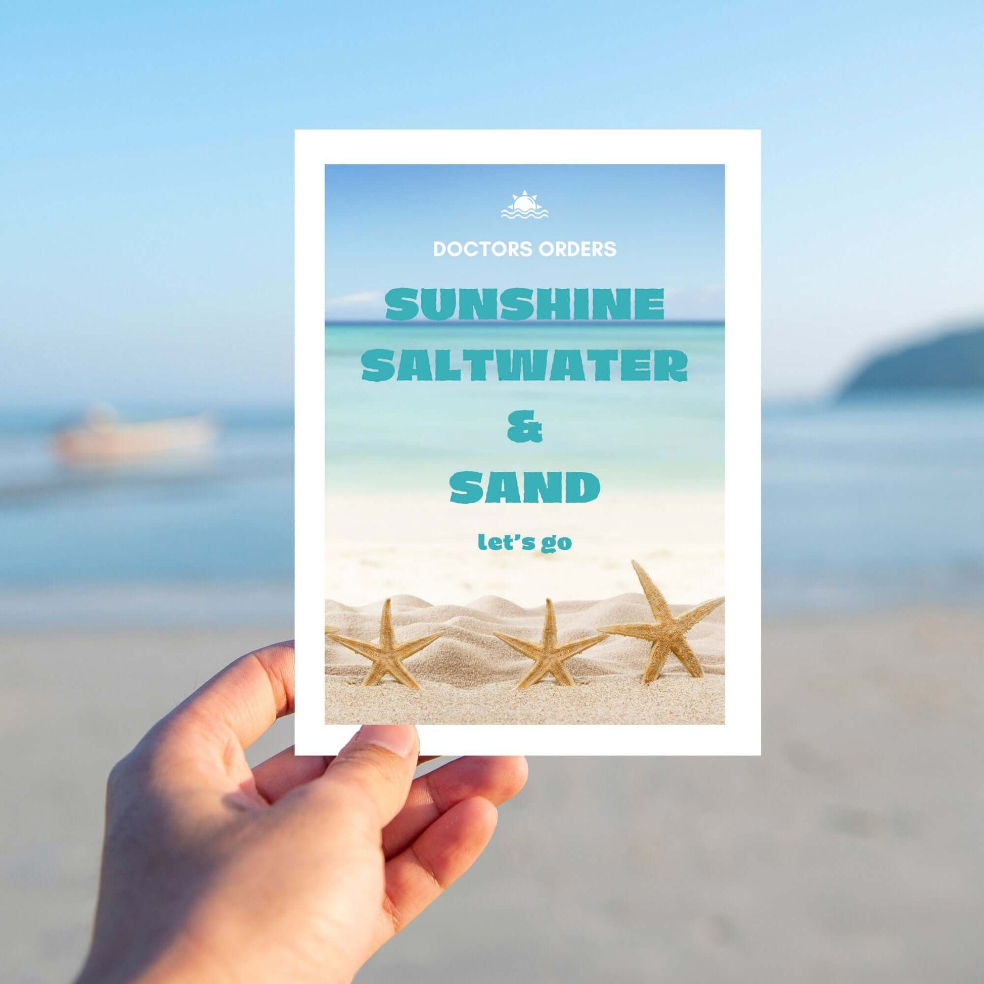 beach scene graphic