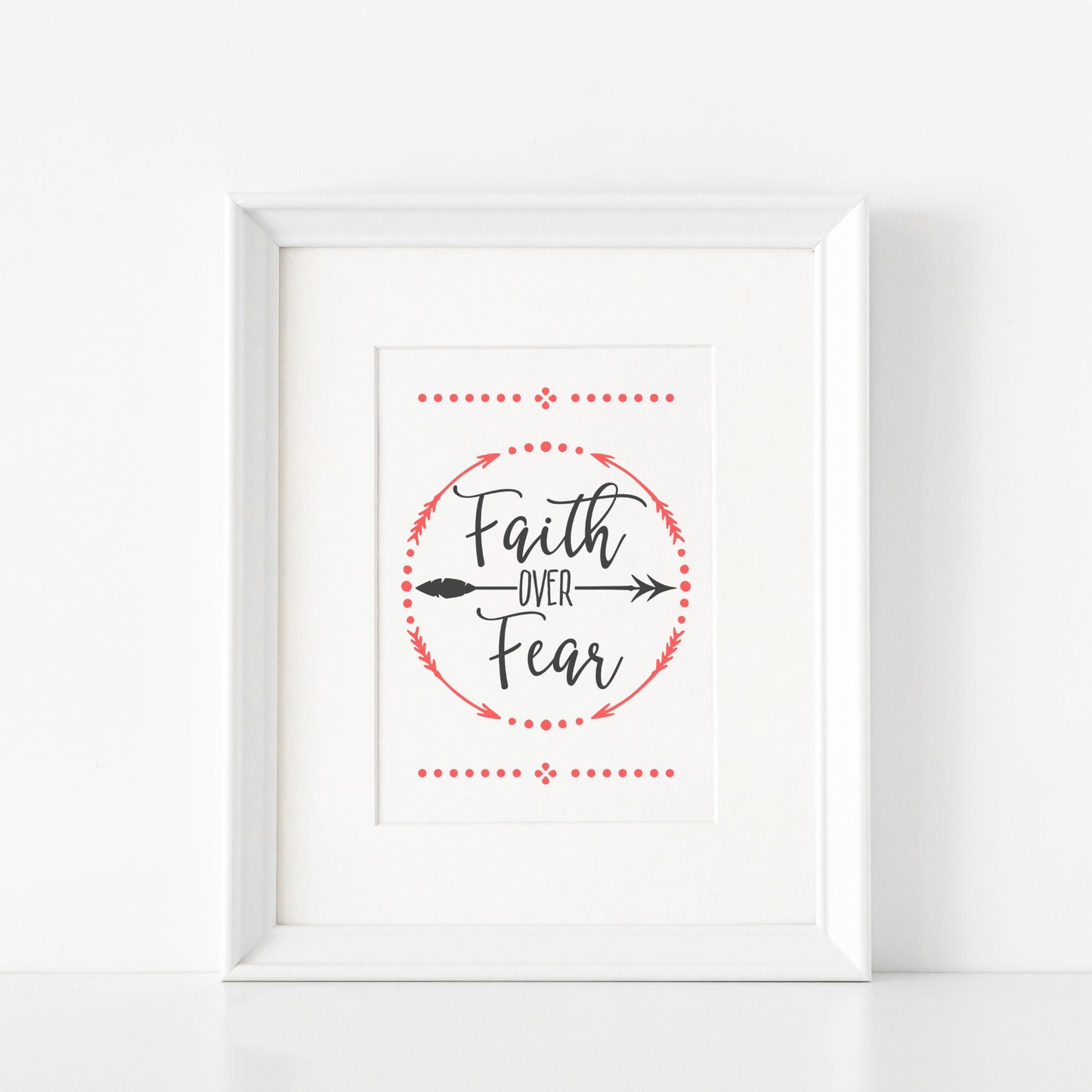 Faith over Fear Digital Wall Art Printable