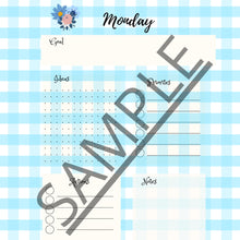 Load image into Gallery viewer, Weekly 7 day Digital Download Planner Planner for Organization
